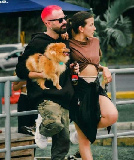 Jean Paul Egred with his partner